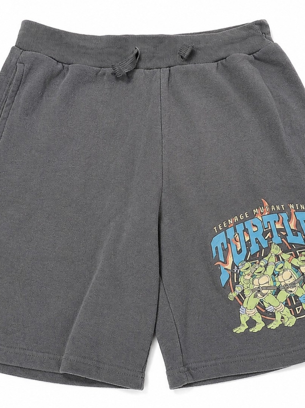 Nickelodeon Gray Teenage Mutant Ninja Turtles Logo Shorts